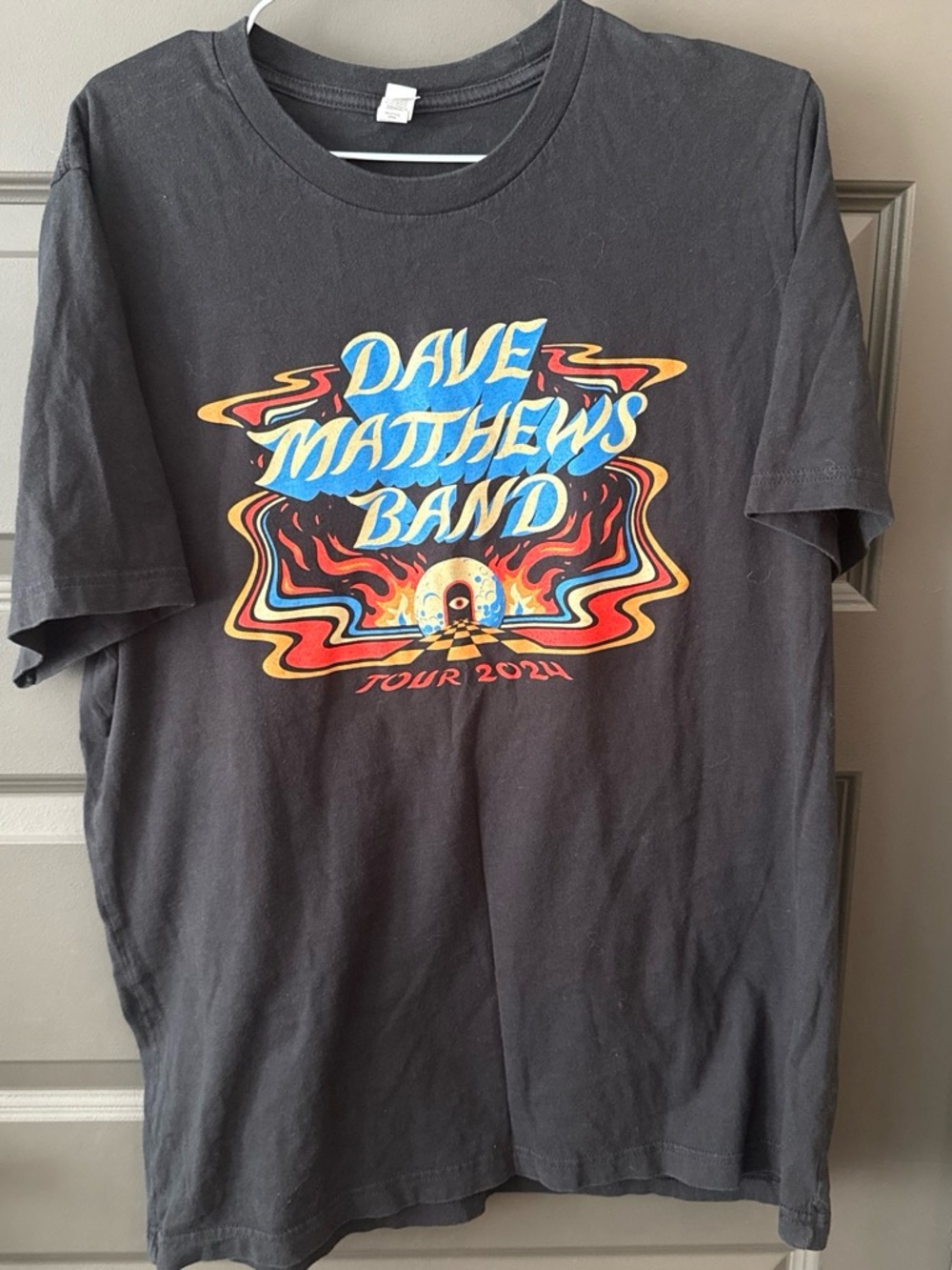 Dave Matthews Band Tour 2024 T-Shirt Men's XL Black Graphic Tee Concert Merch
